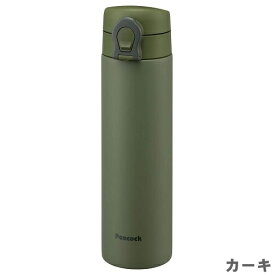 【在庫限りの大特価※→】ワンタッチマグボトル　0.5L　ステンレスボトル　Peacock（ピーコック）　AKF-50