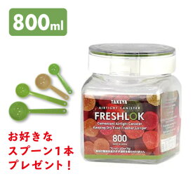 【スプーンプレゼント】フレッシュロック　角型　800ml　TAKEYA（タケヤ）