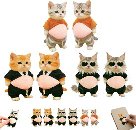 ポイント5倍 おなかぷにぷにシール お腹 シール 3D猫【2026新型】柔らかいお腹 ぷにぷにシール かわいい 3D もっちりスクイーズ ステッカー シー ル帳 デコレーション 携帯電話飾り用 手帳用 日記帳用 车用 手芸用品
