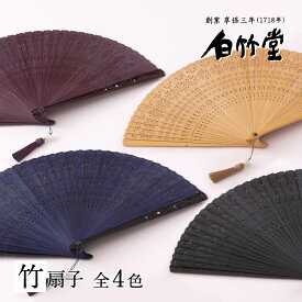 扇子 レディース ＜シャルロット扇子セット＞ 袋ケース付き 女性用 母の日 お中元 名入れ プレゼント ギフト 記念日 お祝い おしゃれ かわいい モダン モカ マロン 竹 人気 高級 ブランド 【創業1718年 京都老舗 扇子の白竹堂】