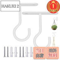 【送料無料】【楽天ランキング1位獲得】5WYOUKE天井フック吊り下げ金具J字吊りフック耐荷重約15kg長さ6.4…