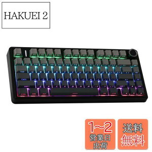 yzEPOMAKER x Aula F75 Q[~OL[{[h KXPbg JjJL[{[h 5wpbhmut 75% CX zbgXbpu Bluetooth/2.4GHz/USB-C RGB ZKF؎擾 (Black Gradient, 