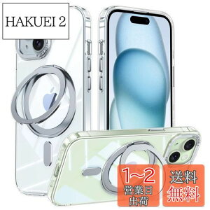 yziPhone 15 Plus Kp P[X MagsafeΉ ACtH15vX Jo[ 360°]X^h Uovon X}zP[X ACz 15plus gуP[X CX[d ԍڃz_[ Ή Xgbvt