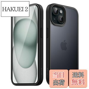 yzJEDirect }bgP[X iPhone 15 6.1C`p ϏՌ~^[O[h̗h~ ̔̔wʓdbJo[ wh~ (ubN)