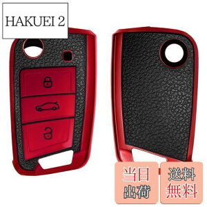 yzkwmobile یP[X Ή: VW Golf 7 MK7 3-{^ Ԃ̃L[ - X}[gL[ TPUی VR L[Jo[ Ԃ̌ - ԐF/F