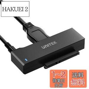 yzUnitek SATA to USB3.0iUSB-A+USB-C) ϊP[u 2.5 3.5C` HDD/SSD Ȃǂ̃n[hhCuSATA whCu ɑΉ SATAI/II/III dA_v^i12V/2Adtj UASPΉ ] ő18TB