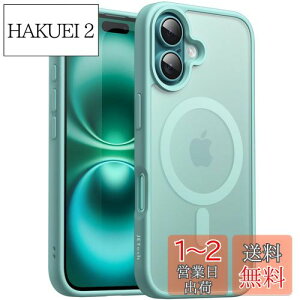 yzJETech iPhone 16 Plus 6.7C`p }Olbg P[X MagSafeɑΉ ̃}bgw ^ ϏՌ Jo[ (eB[u[)