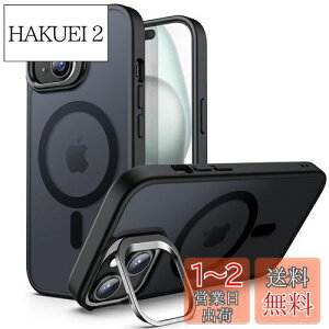 yzJETech LbNX^hP[X iPhone 15 6.1C`p MagSafeΉ \ȃJX^h }bg}OlbgobN X ϏՌX}zJo[ (ubN)