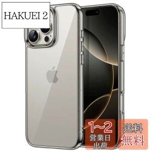 yzJETech iPhone 16 Pro 6.3C`p P[X ΂݂Ȃ Ռz op[Jo[ h~ NAobN (i``^jE)