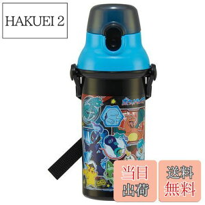 【送料無料】スケーター(Skater) 水筒 480ml ポケットモンスター 24 子供用 抗菌 プラスチック製 子供に優しい 軽量 日本製 PSB5SANAG-A