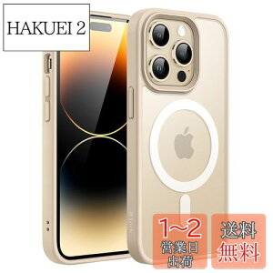 yzJETech iPhone 14 Pro 6.1C`p }Olbg P[X MagSafeɑΉ ̃}bgw ^ ϏՌ Jo[ (CgS[h)