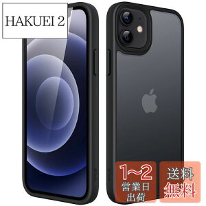 yzJETech }bgP[X iPhone 12/12 Pro 6.1C` ϏՌ~^[O[h̗h~ ̔̔wʓdbJo[ wh~ (ubN)