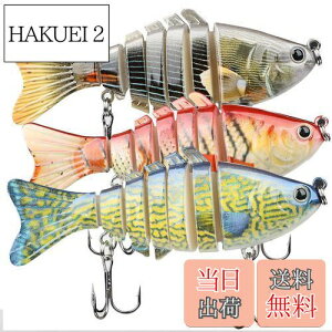 【送料無料】ハピーライフ(HPLIFE) ビッグベイト ルアー ジグ 3本セット スローシンキング 海 川釣り 遠投 バス釣り バスベイト シーバス ナマズ ライザー フカ ビックベイト ケース付き (HS033-B