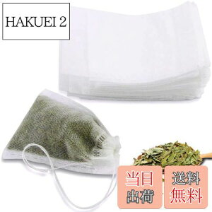 【送料無料】YFFSFDC 使い捨て空の袋100個 不織布無漂白 ティーバッグ強力な浸透 天然 ルースリーフお茶&コーヒー用(7cm*9cm)