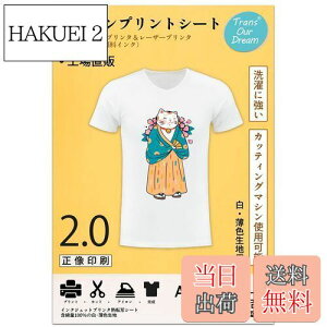 【送料無料】TransOurDream 真正の転写シート アイロンプリントシート2.0 正像印刷 白?薄色生地用 A4 20枚 プリントシート 転写紙Tシャツ転写シート 熱転写シート 洗濯に強い JP-2-20