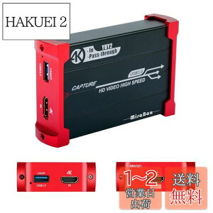 yzMirabox Lv`[{[h HSV321 4K30Hz USB3.0Q[Lv`[A4K30Hz HDMIpXX[A1080p 60fpsrfILv`[AWindows/Linux/Mac OS XAPS4/Xbox One/Switch/Wii UΉ ZOOMAtwitchAYoutube