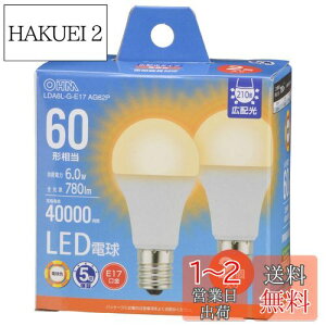 yzI[(OHM) d@ LEDd` E17 60`/60W dF Ή fMގ{HΉ ~jNvg` 2 LDA6L-G-E17 AG62P 06-5548