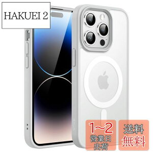 yzJETech iPhone 14 Pro 6.1C`p }Olbg P[X MagSafeɑΉ ̃}bgw ^ ϏՌ Jo[ (O[)
