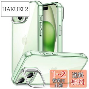 yzJETech iPhone 15 6.1C`pLbNX^hP[X JOX^h ΂܂Ȃ ϏՌX}zop[Jo[ h~ NAobN (O[)
