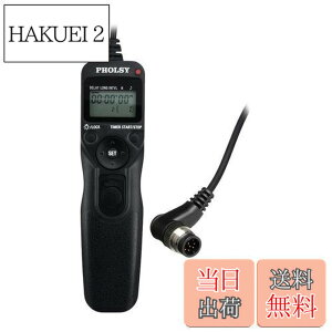 �y���������zPHOLSY N8 �^�C�}�[ �����[�g�R���g���[���[ �C���^�[�o�� �o���u �P�[�u�������[�Y Nikon �p Z8, Z9, D3, D4, D4s, D5, D6, D800, D850, D810, D700, D500, D300, D200, F6, F100, F5, F90, N90s, D1X, D2H, D3X