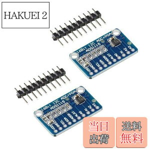 �y���������zKKHMF 2�� ADS1115 16Bit ADC 4�`�����l�� I2C IIC �݊� A/D�R���o�[�^ �σQ�C���A���v�t�� PGA ADC���W���[�� Arduino�p Raspberry Pi�p