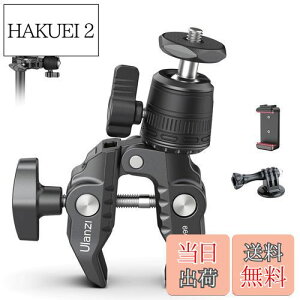 �y���������zUlanzi �X�[�p�[�N�����v 360°�_�� �J�����}�E���g 1/4�l�W �J�����z���_�[ Gopro�p �ɂݖh�~ �I�o�T�~�N�����v ���j�^�[�T�|�[�g/�t�����j�^�[/�A�N�V�����J����/��჌�t/���]��