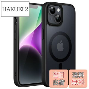 yzJETech iPhone 14 Plus 6.7C`p }Olbg P[X MagSafeɑΉ ̃}bgw ^ ϏՌ Jo[ (ubN)