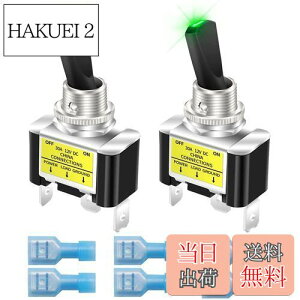 yzKiligen 2 bJ[CgtgOXCb` 12V 30A SPST I/It ϋv [VOJ[   gOXCb` LED C~l[V 12mm TCY ()