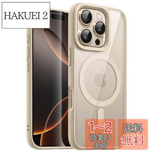 yzJETech iPhone 16 Pro 6.3C`p }Olbg P[X MagSafeɑΉ Ռz op[Jo[ \bhJ[}bgTPUt[ h~ NAobN (fU[g`^jE)
