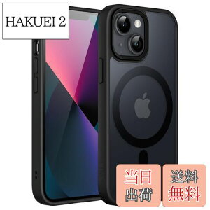 yzJETech iPhone 13 mini 5.4C`p }Olbg P[X MagSafeɑΉ ̃}bgw ^ ϏՌ Jo[ (ubN)