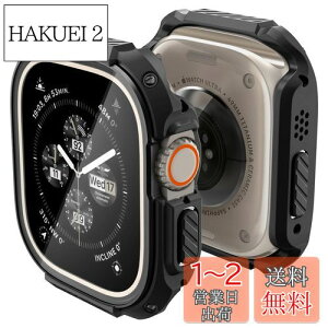 yzSpigen Apple Watch 49mm P[X y Apple Watch Ultra2 / Ultra Ή z KX ̌^ ČRMILKi擾 ʕی ϏՌ  Ռ z 菝 h~ یJo[ ^tEA[}[ ACS05457 (ub