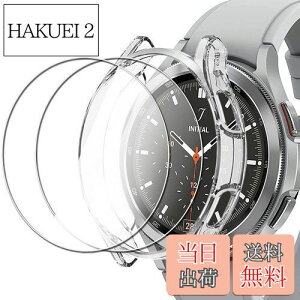 yzMiimallytC*2+P[X*1 ZbgzΉSamsung Galaxy Watch 4 46mm pP[X Samsung Galaxy Watch 4 KXtC TPUގ{KXގ ҂Ή C菝h~ y Galaxy Watch 4 Zbg