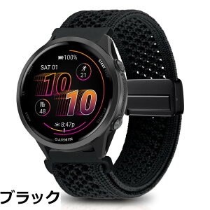 �y���������z[KeeFos] 22mm �o���h Garmin(�K�[�~��) Venu 4 45mm/Venu 3 45mm/2/Forerunner 570 47mm/265/255/Vivoactive 4/Active�Ή� �����o���h �i�C�����f�� ���C�o�b�N�� �}�O�l�b�g���o�b�N�� �ւ��x���g �҂ݕ� 