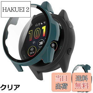 �y���������zINIAYOH For Garmin Forerunner 165 �J�o�[ �K�[�~�� Forerunner 165 �ی�P�[�X �����K���X�t�B����+���ϏՌ�PC�t���[�� ���˒ጸ �w��h�~ �y�ʃX�����݌v
