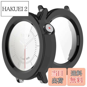 �y���������zBUITFOU For CMF Watch 3 Pro �J�o�[ CMF by Nothing Watch 3 Pro �P�[�X�Ή� �����^ PC+�K���X�f�� ��̌^ �S�ʕی� �����ȒP �ϏՌ� �����ߗ� �w��h�~ ���h�~�i�u���b�N�j