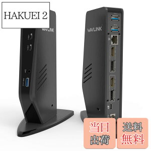 �y���������zWAVLINK USB 3.0A/type-C-�f���A�� HDMI �A�_�v�^�[ 4K�o�� �~�j�h�b�L���O�X�e�[�V���� �F�F���A�T�C�Y�F�c�u��USB-c ���j�o�[�T���h�b�L���O�X�e�[�V���� PD 65W