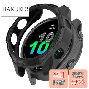 �y���������zHeeNia Garmin �Ή� �P�[�X �V���R���ގ� �ی�P�[�X �J�o�[ �Ռ��z�� ���y�� �_�� �Ռ��h�~ �C�菝�h�~ �ی�J�o�[�p �F�F�u���b�N�A�T�C�Y�FGarmin Forerunner 970
