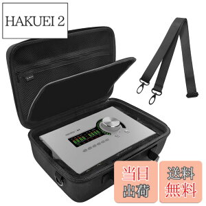 �y���������zMusiin �I�[�f�B�I�C���^�[�t�F�[�X�P�[�X ���j�o�[�T���I�[�f�B�I Apollo x4 Gen 2 Essentials�Ή� �X�g���b�v�t�� UA Apollo x4 Heritage Edition ����ی� �F�F�u���b�N�A�T�C�Y�FCompact