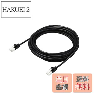 �y���������z�G���R�� LAN�P�[�u�� CAT6A �F�F�u���b�N�A�T�C�Y�F5m