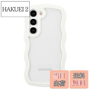【送料無料】QLTYPRI Galaxy S24 ケースクリア SC-51E / SCG25 TPU バンパー ウェーブ おしゃれ 韓国 可愛い ケース 透明 薄型 軽量 耐衝撃 スマホケース ワイヤレス充電対応 ストラップホール付き ギャ