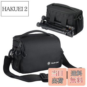 【送料無料】TARION カメラバッグ ショルダーバッグ コンパクト 軽量 撥水加工 ボディバッグ スリングバッグ 一眼レフカメラケース 撮影バッグ 日常用 レインカバー付き ドローン、デジタル