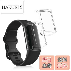 yzkwmobile 2x P[X Fitbit Charge 6 / Charge 5Ή Jo[ - tJo[ VR ϏՌ S̕ی 