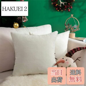 �y���������zTopfinel �N�b�V�����J�o�[ ���l�����ۂ� 45×45cm �k�� ������� �Ȗ� ���n �\�t�@�w���� �������J�o�[ ���z�c�J�o�[ �z���C�g 2���Z�b�g�i�S10�F�j