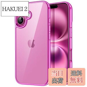 yzJETech iPhone 16 Plus 6.7C`p P[X ΂݂Ȃ Ռz op[Jo[ h~ NAobN (sN)