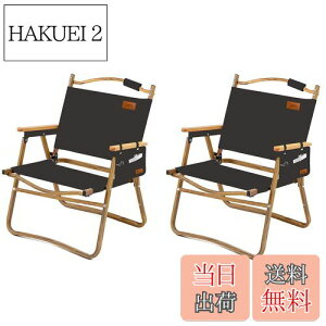 【送料無料】DesertFox アウトドア チェア キャンプ チェア 軽量 2個セット 折りたたみ 椅子 Lサイズ 78X54×51cm 耐荷重 150kg コンパクト 携帯便利 キャンプ椅子 DY001 (くろ)
