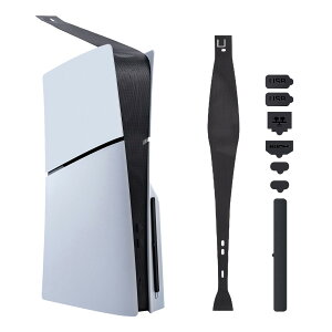 �y���������zMcbazel 8-in-1 �V�^ PS5 Slim�p �J�o�[ �z�R���L���b�`���[ �h�o�v���O�Z�b�g �h��/�h�сA���M�E�ʋC���E�����E���� �v���Ȏ��t���Ǝ��O�� �f�W�^��/�f�B�X�N�őΉ�-�u���b�N