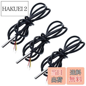�y���������zDiyStudio 3�� DS18B20���x�Z���T�[���x�v���[�uDS18B20�̂��߂̖h���f�W�^���T�[�}���v���[�u�܂��̓Z���T�[���{�����x���x����ޗ� -55°C - +125°C (3�� 1M)