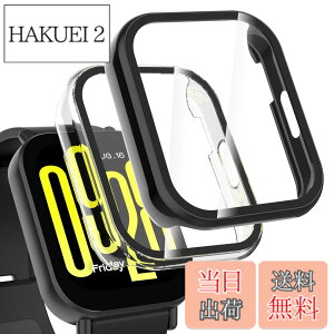 �y���������zHianjoo 2������ Xiaomi Redmi Watch 5 Active �Ή� �P�[�X �ی�J�o�[+�t�B���� ��̌^ Xiaomi Redmi Watch 5 Active �Ή� �J�o�[ �ی�t�B���� PC�f�ނ̃t���[�� �S�ʕی� �Ռ��z�� �����x�^�b�` [