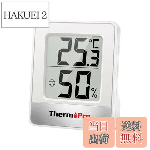 �y���������zThermoPro�T�[���v�� ���x�v ���x�v �����x�v ���� ���� �R���p�N�g ��}�[�N �Ǌ|�� ���X�^���h �}�O�l�b�g TP-49 (�z���C�g*1��)