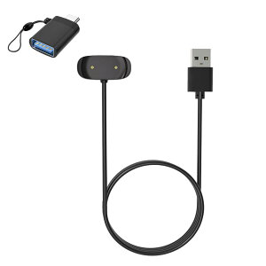 �y���������zAmazfit Active Edge/Active/bip5 unity/bip 5/GTR mini/GTS4 mini/bip3 Pro/bip3/bip U/GTS2/GTS2 mini/GTS 2e/GTR 2e �X�}�[�g�E�H�b�` �[�d�P�[�u�� �[�d�� + USB to Type-C�A�_�v�^�[(1��)�yKONXISA�zUSB�[�d 1M �}�O�l
